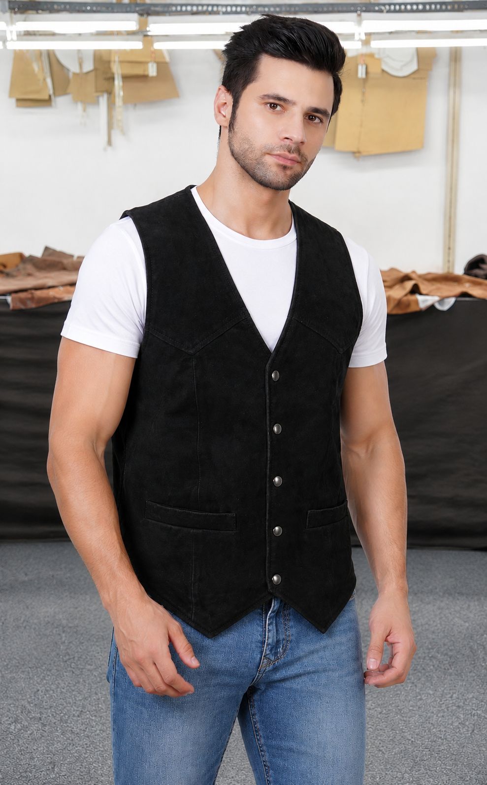 Men's Premium Suede Waistcoat