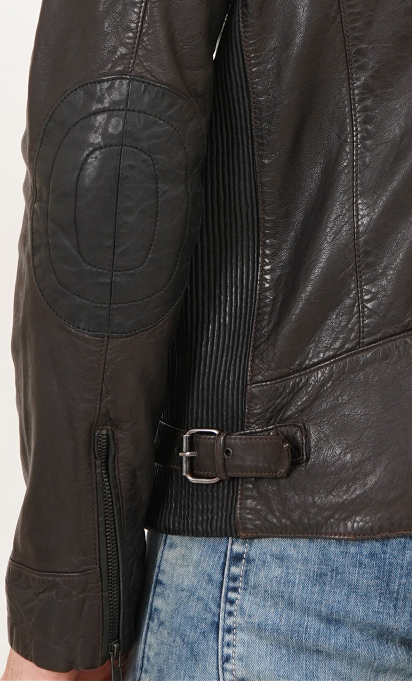100% Heavy Washed Smith Jacket - Dark Brown | MX93