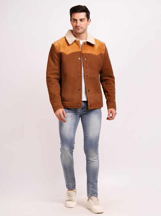 GOAT SUEDE MALBO JACKET TAN BROWN | MX 01