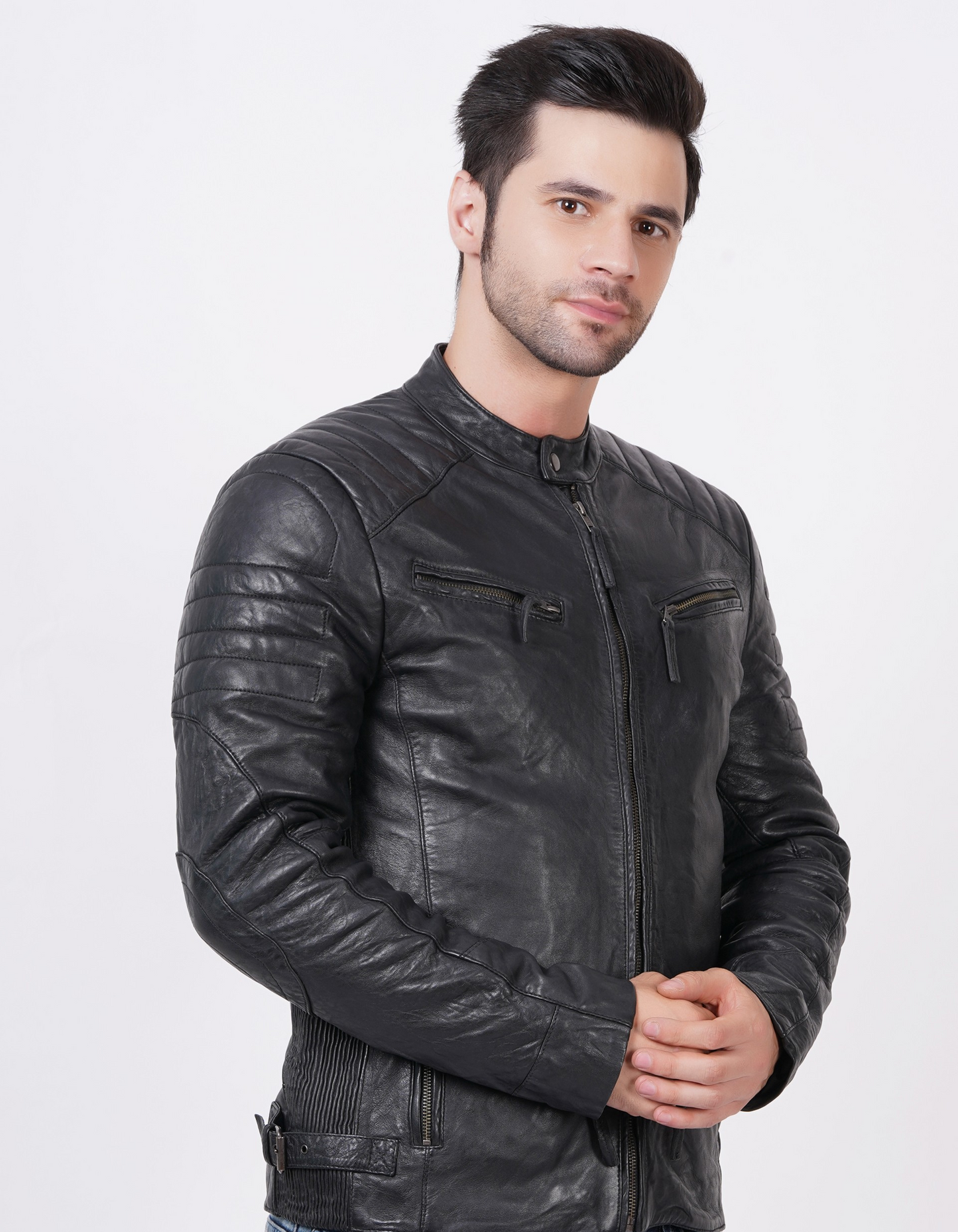 100% Heavy Washed Smith Jacket - Black | MX93