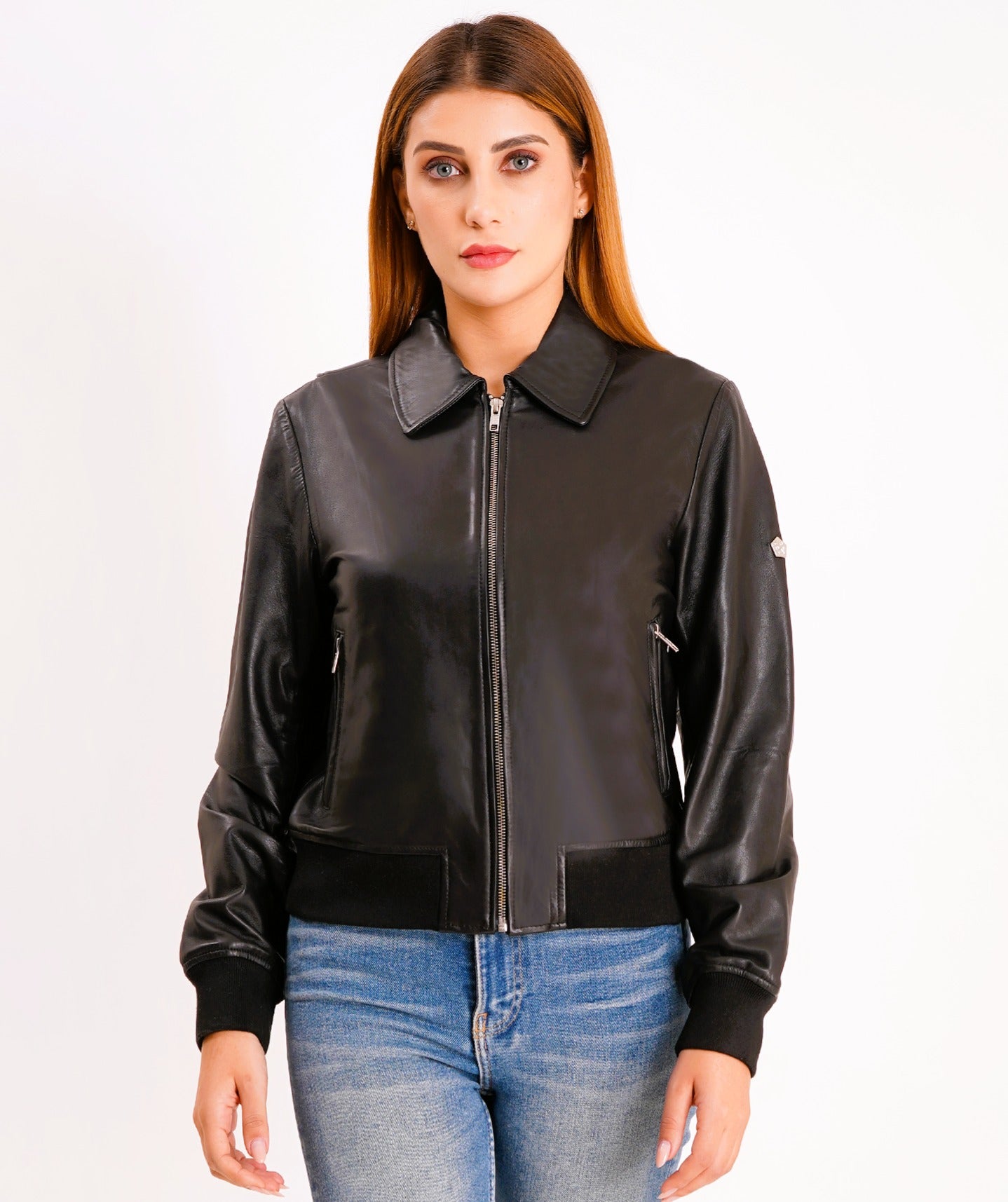 100% WASHED COLLAR BOMBOR JACKET WX 43
