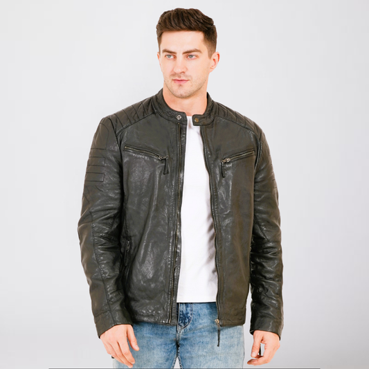 100% Heavy Washed Smith Jacket - | MX93