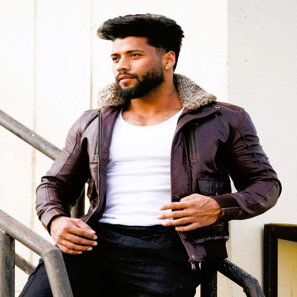 Men's Pure Leather Jackets - Biker, Bomber and Classic Styles - Wonxon