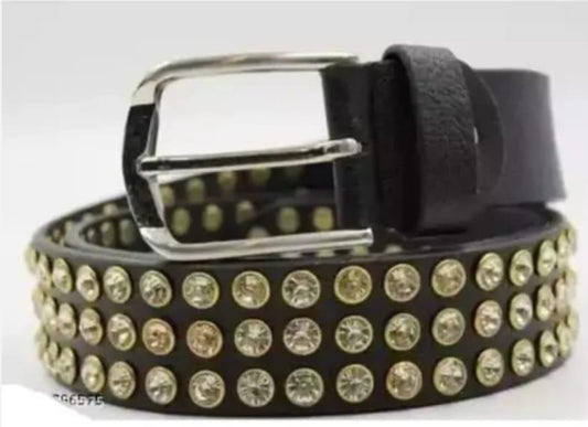Unisex Italian Leather Studded Belt | Premium Fashion Accessory