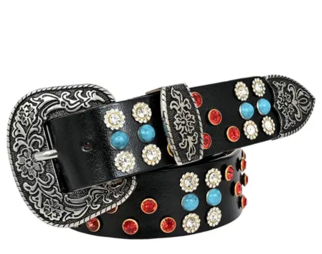 Unisex Italian Leather Studded Belt | Premium Fashion Accessory