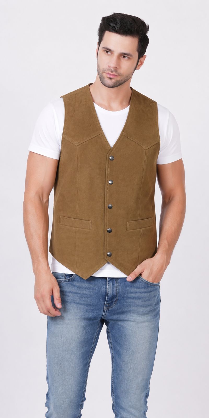 Men's Premium Suede Waistcoat