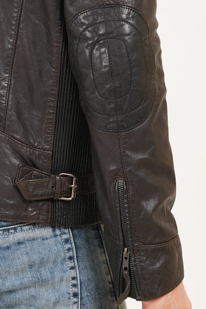 100% Heavy Washed Smith Jacket - Dark Brown | MX93