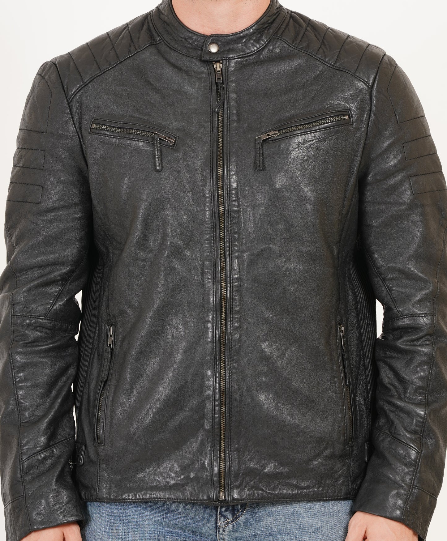 100% Heavy Washed Smith Jacket - Black | MX93