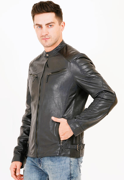 100% Heavy Washed Smith Jacket - Blue | MX93