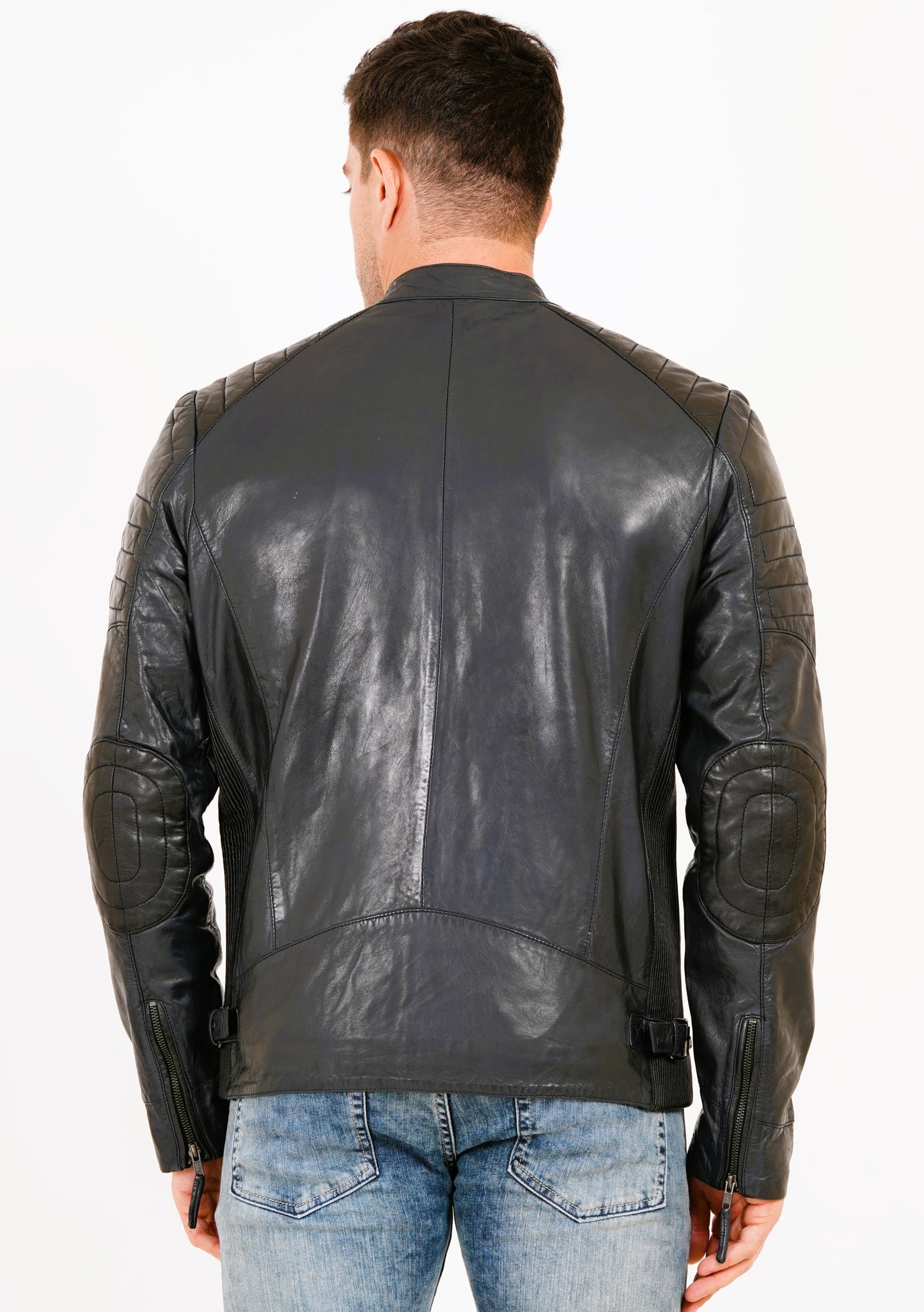 100% Heavy Washed Smith Jacket - Blue | MX93