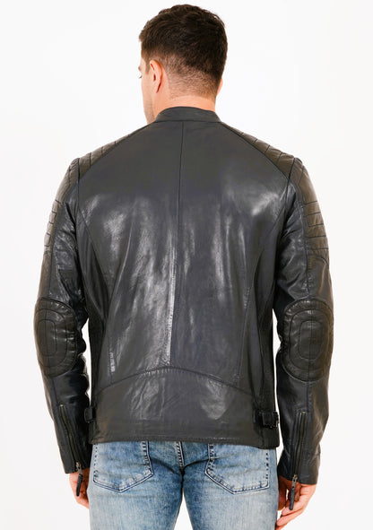 100% Heavy Washed Smith Jacket - Blue | MX93
