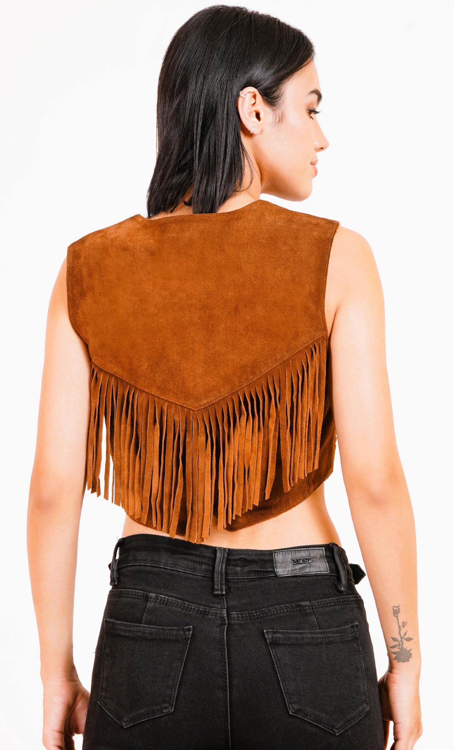 100% Suede Vest Coat | WX017