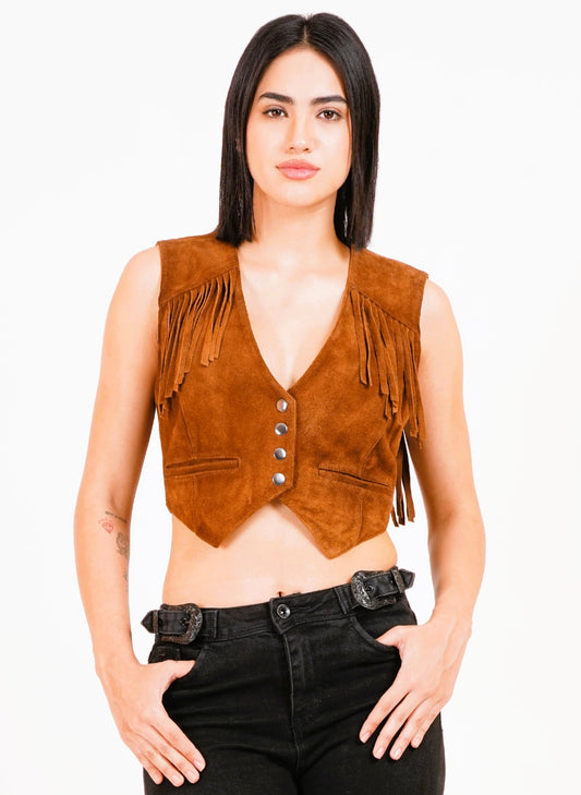 100% Suede Vest Coat | WX017