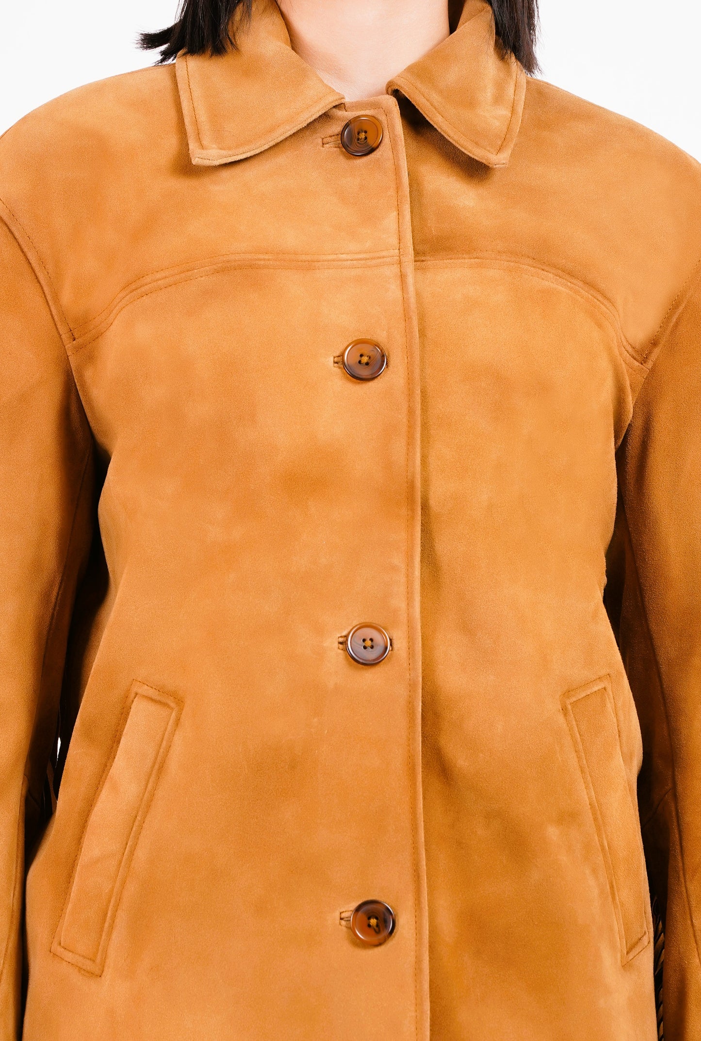 100% Suede Fringes Jacket | WX016