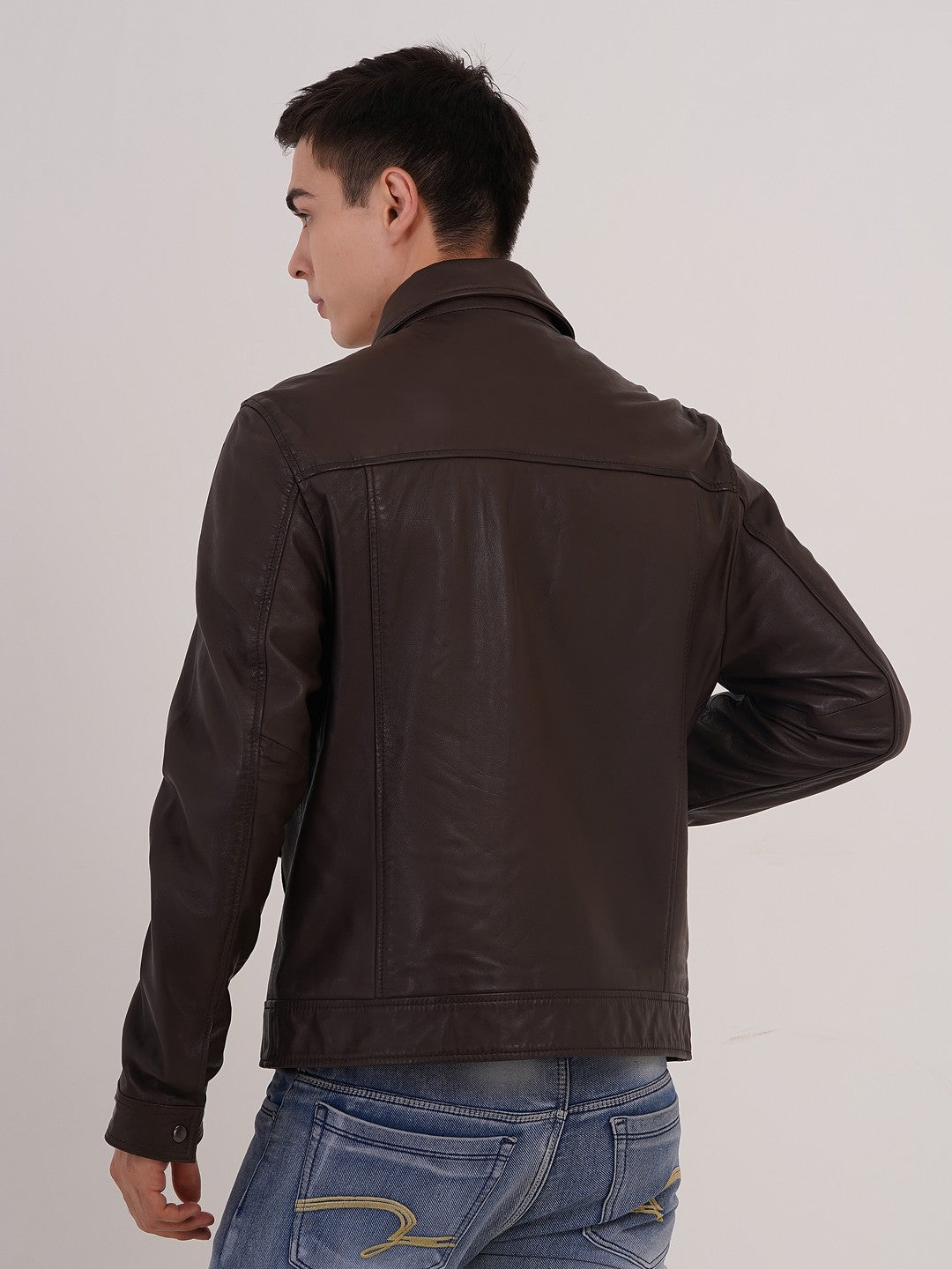 Mens Jacket Quality Lamb Washed Color Black Accessories Gun Metal | MX 111
