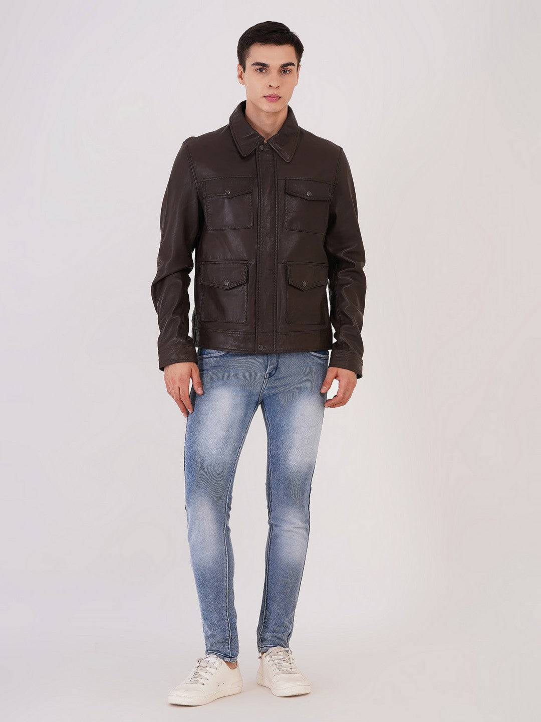 Mens Jacket Quality Lamb Washed Color Black Accessories Gun Metal | MX 111