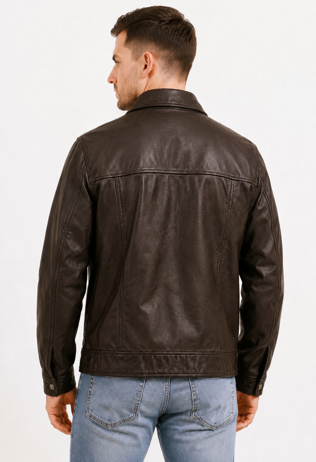 Mens Jacket Quality Lamb Washed Color Black Accessories Gun Metal | MX 111