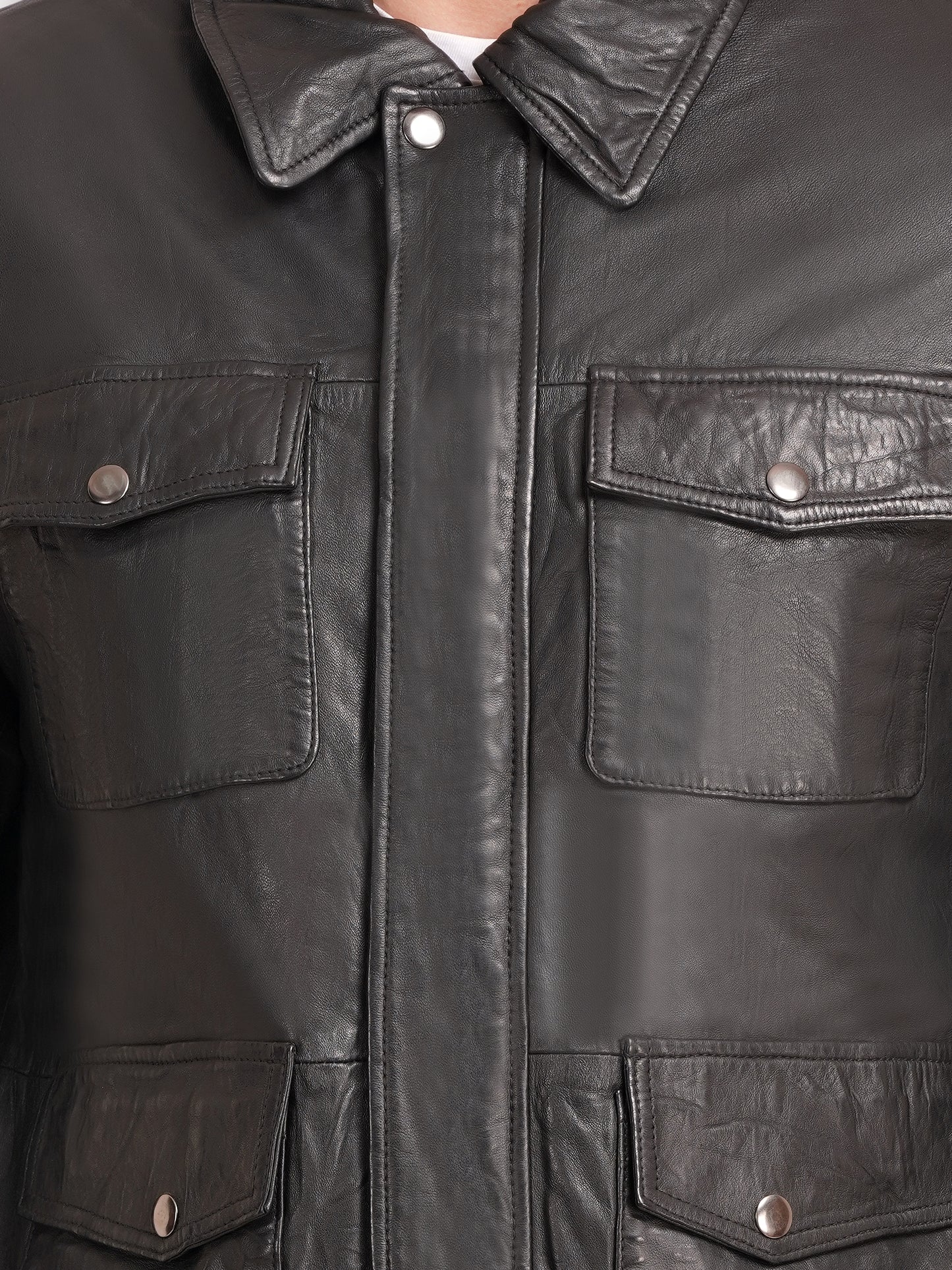 100% Hard Washed Falp Pocket Jacket | MX113