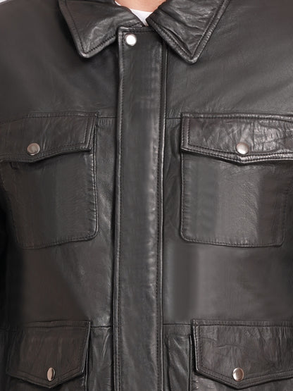 100% Hard Washed Falp Pocket Jacket | MX113