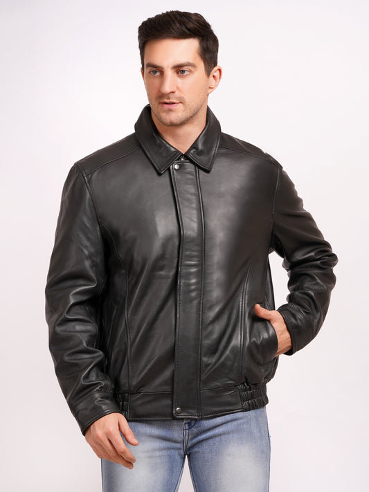 Men’s Black Sheep Aniline Leather Jacket | MX 9