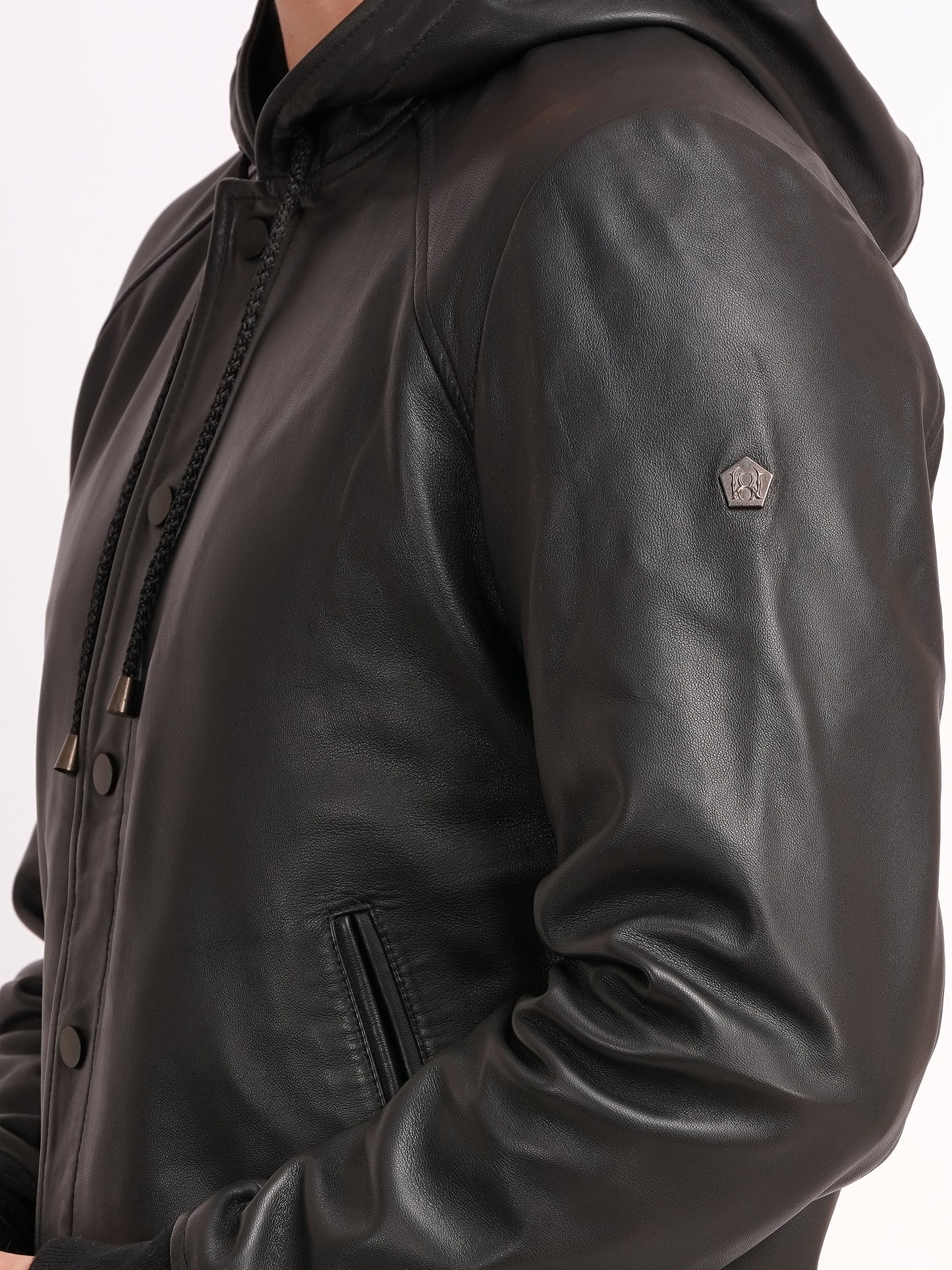 100 % Leather Hooded Jackets | MX36