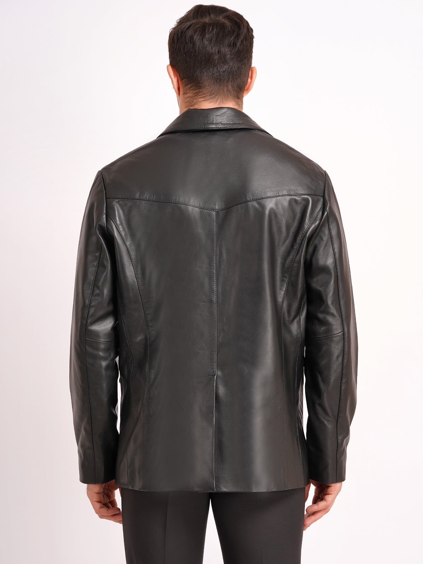 100% Leather Mens Normal Blazer | MX 4