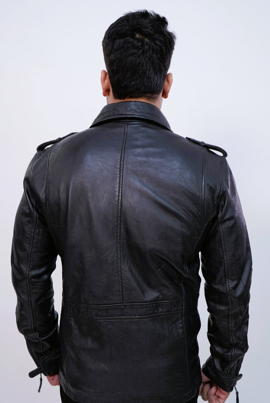 100% Hard Washed Falp Pocket Jacket | MX113