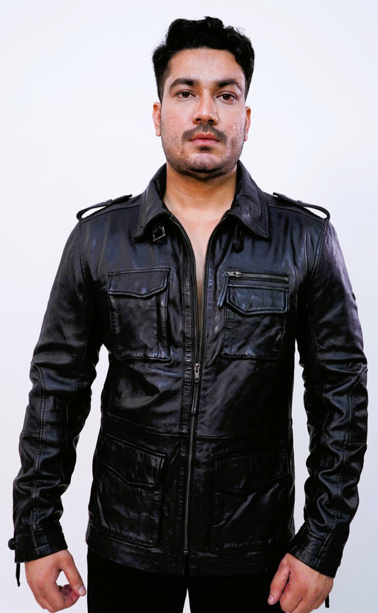 100% Hard Washed Falp Pocket Jacket | MX113