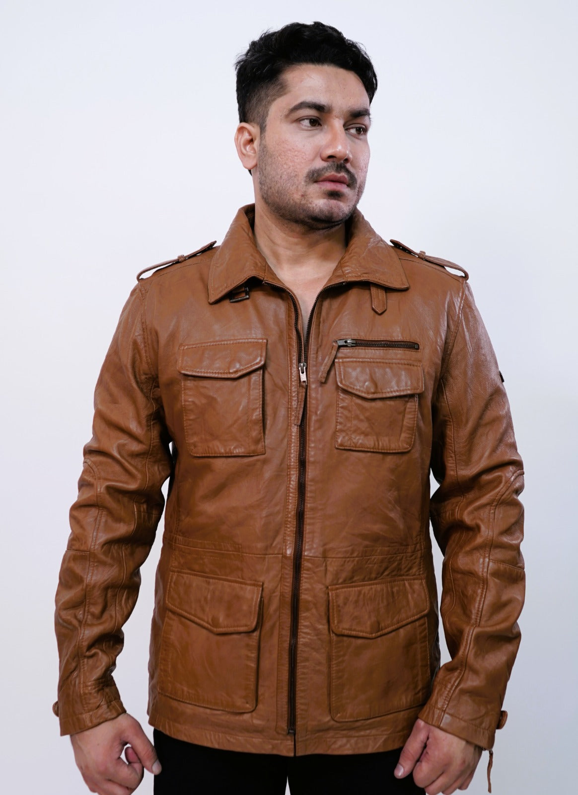 100% Hard Washed Falp Pocket Jacket | MX113