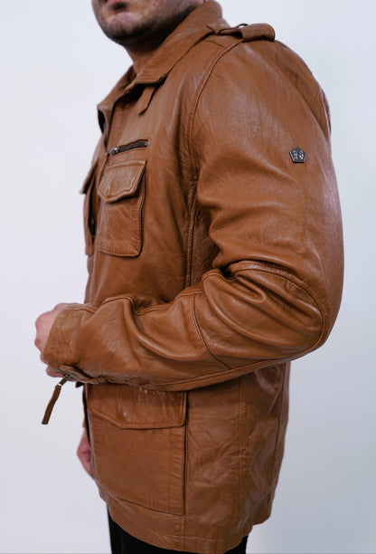 100% Hard Washed Falp Pocket Jacket | MX113