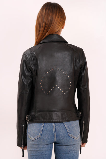 100% Leather Dil Biker Jacket | WX30