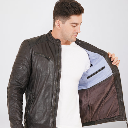100% Heavy Washed Smith Jacket - | MX93