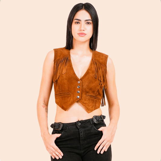 100% Suede Vest Coat | WX017